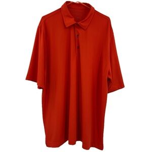 NEW WT BOBBY JONES CASUAL POLO SHIRT SIZE M POLYESTER SPANDEX ORANGE SOLOMON